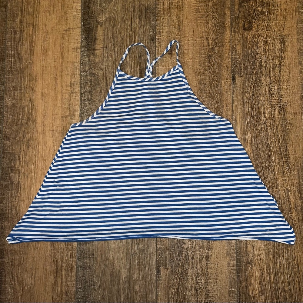 Hollister Blue and White Striped Tank !